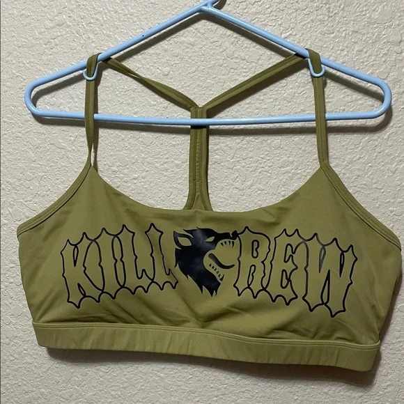Kill Crew Women's Sport Bra. Lot of Two- One Black And One Olive. Size XXL. - Picture 7 of 10